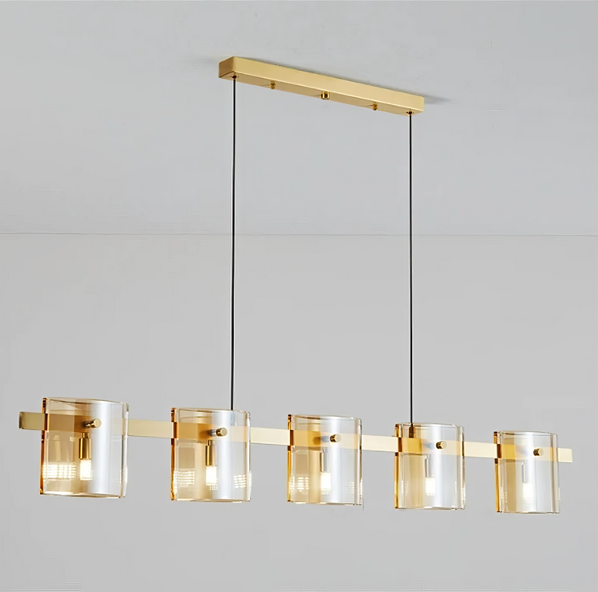 Осветително тяло LED висящо Faye Gold еквивалент 250W