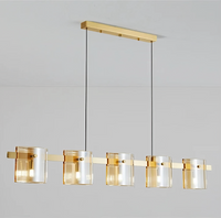 Осветително тяло LED висящо Faye Gold еквивалент 250W