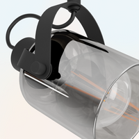 Осветително тяло с 2 регулируеми спота Black BERREGAS 44CM