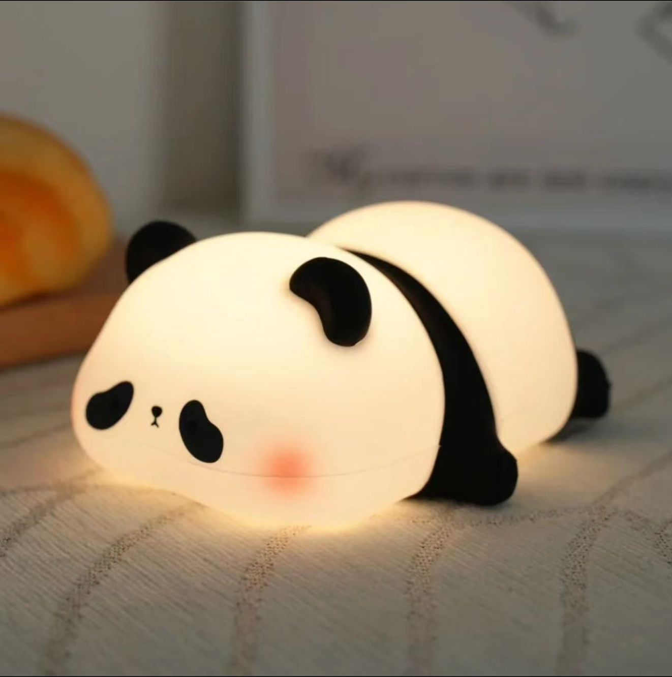 Нощна лампа LAZY PANDA преносима LED RGB