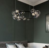 Lustra Abajur Vaya 24xG9 Black Rotunda 120cm Chandeliers