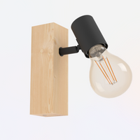 Аплик TOWNSHEND 3 Black & Brown Eglo