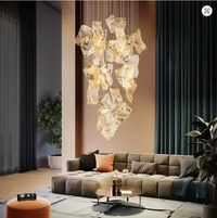 LED осветително тяло Luxury PAPER QUILL GOLD 18 елемента Еквивалент 350W Дистанционно