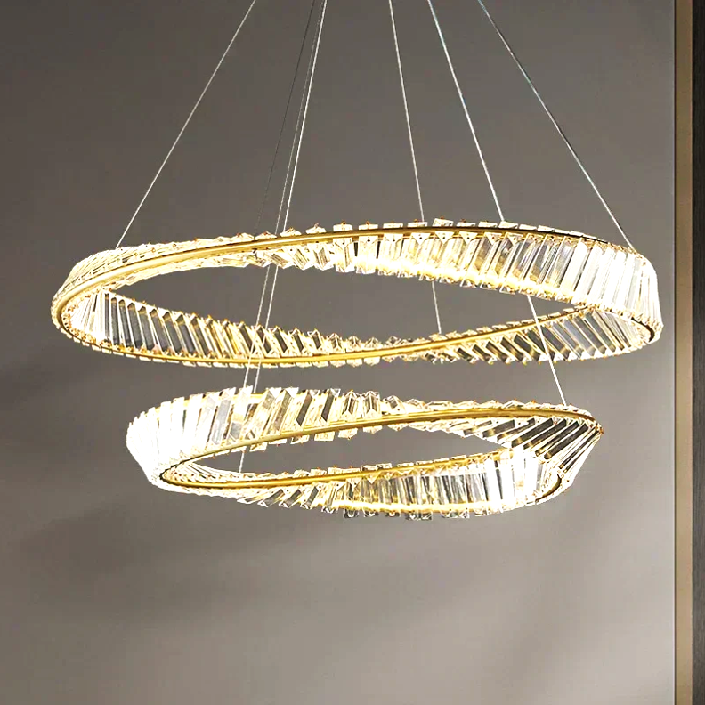 Осветително тяло LED Кристал Висящо Maxi EnVogue с дистанционно