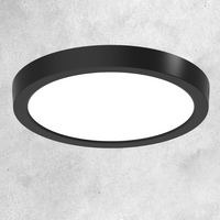 LED спот 24W Кръгъл Черен / ⌀287mm / Повърхностен