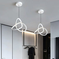 Lustra Led Suspendata 20W Tworings White 3 Functii Led Ceiling Light