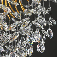 Кристален полилей LUXURY 120x45cm Golden Klara