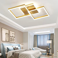 LED осветително тяло TWO SQUARE GOLD Еквивалент 600W Дистанционно управление