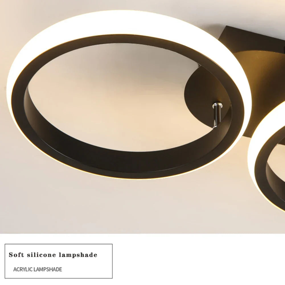 LED осветително тяло 54W ENZO CIRCLE BLACK Еквивалент 300W