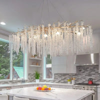 Полилей кристал LUXURY Silver Willow 120X45 CM