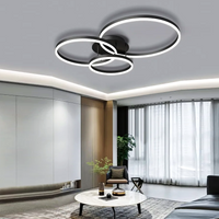 LED осветително тяло Beauty Black Circle еквивалент 600W с дистанционно