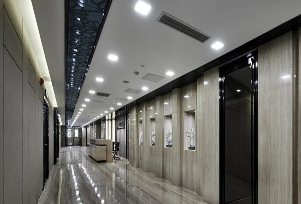 LED спот 3W Slim квадратен бял / 89x89mm / вграден