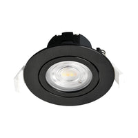 LED спот 7W вграден, насочваем, черен, CCT с 3 вида светлина, еквивалент 60W