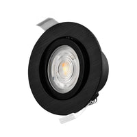 LED спот 7W вграден, насочваем, черен, CCT с 3 вида светлина, еквивалент 60W