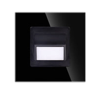LED спот 1W JAVI квадрат Black стъкло / 4000K / 86mm / вграден