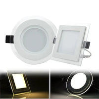 LED спот 12W Кръгъл Мат Стъклен Ринг / ⌀160mm / Вграден