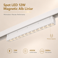LED спот 12W магнитен бял линеен