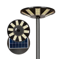 Стълб 3 метра с LED лампа 400W със соларно зареждане и дистанционно управление