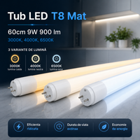 LED тръба T8 мат 60cm 9W 900 lm