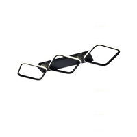 Lustra LED Lumara Black Echivalent 300W Telecomanda NEAGRA / SQUARE DESIGN / 83CM Lighting Fixtures