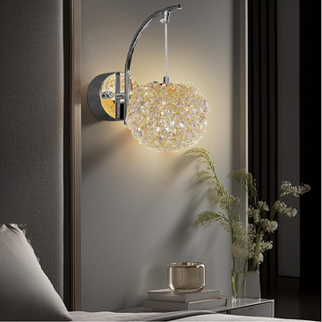 LED аплик MEZO Silver Cristal