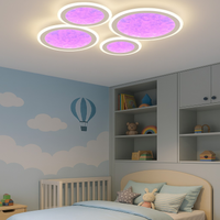 LED осветително тяло RGB SIERA 4 Circles 3 функции Еквивалент 550W Дистанционно