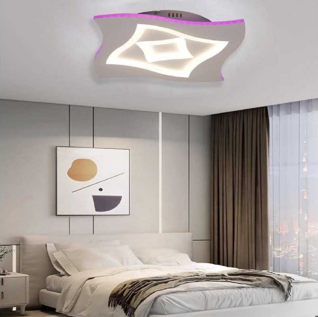 LED осветително тяло RGB HERA Еквивалент 200W С дистанционно управление
