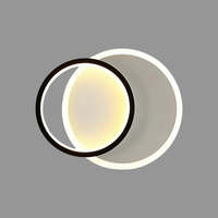 Аплик LED KARO ROUND 24W Black & White Еквивалент 2400 lm
