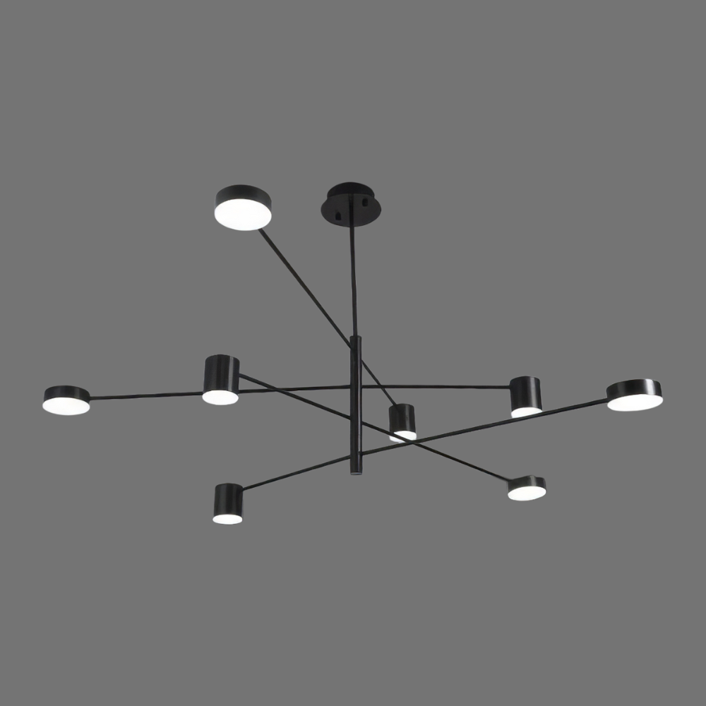 LED осветително тяло Nordic Style Maxi WEB Black Еквивалент 600W с дистанционно