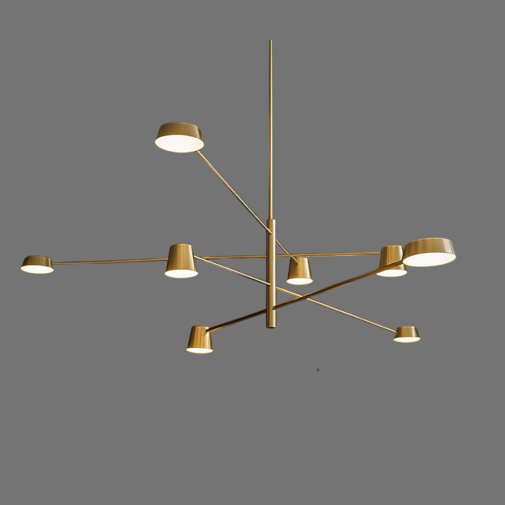 LED осветително тяло Nordic Style Maxi WEB Gold Еквивалент 600W Дистанционно