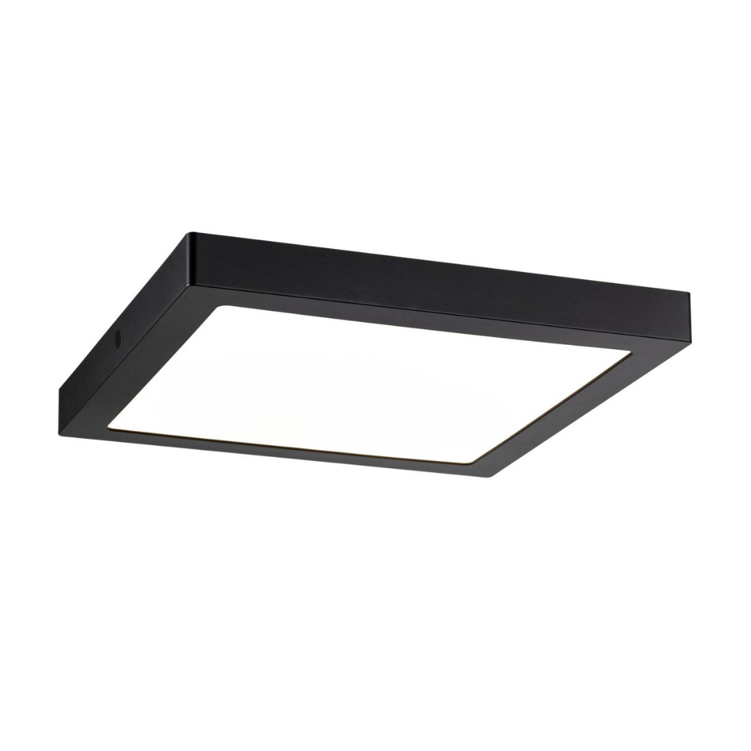 LED спот 24W квадратен черен / 283x283mm / повърхностен