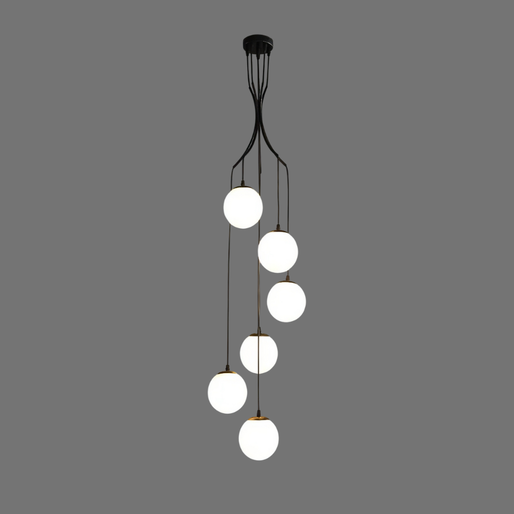 Осветително тяло Abajur 6xE27 Saro Black