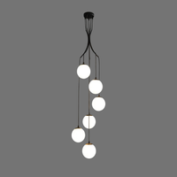 Осветително тяло Abajur 6xE27 Saro Black