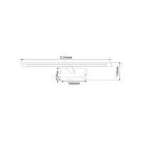 LED аплик за баня 20W 60cm Черен KINKIET