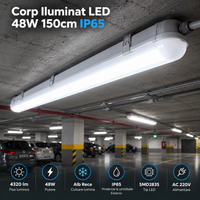 LED осветително тяло 48W 150cm IP65