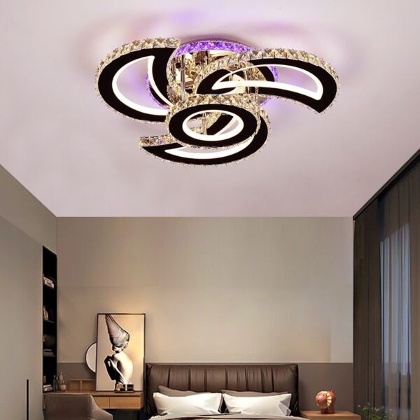 LED осветително тяло 144W 3+1 MATRIX RGB кристал с дистанционно