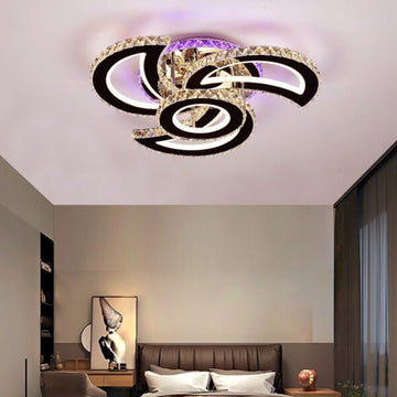 LED осветително тяло 144W 3+1 MATRIX RGB кристал с дистанционно