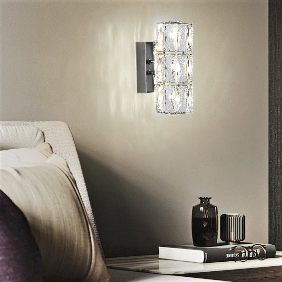 LED аплик 24W кристал цилиндър 22cm