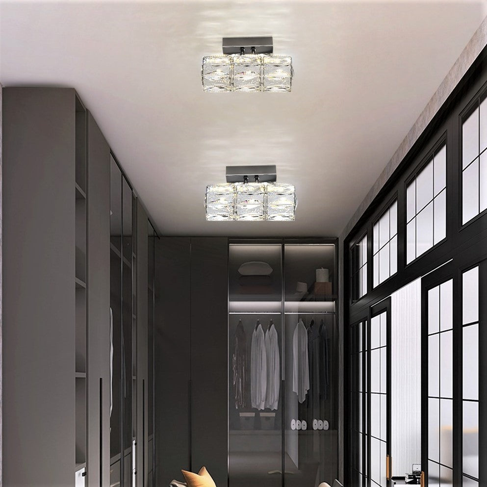 LED аплик 24W кристал цилиндър 22cm