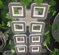 LED осветително тяло 2+2 SQUARE Cristal Black RGB Еквивалент 500W