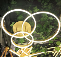 LED осветително тяло Beauty Gold Circle еквивалент 600W с дистанционно