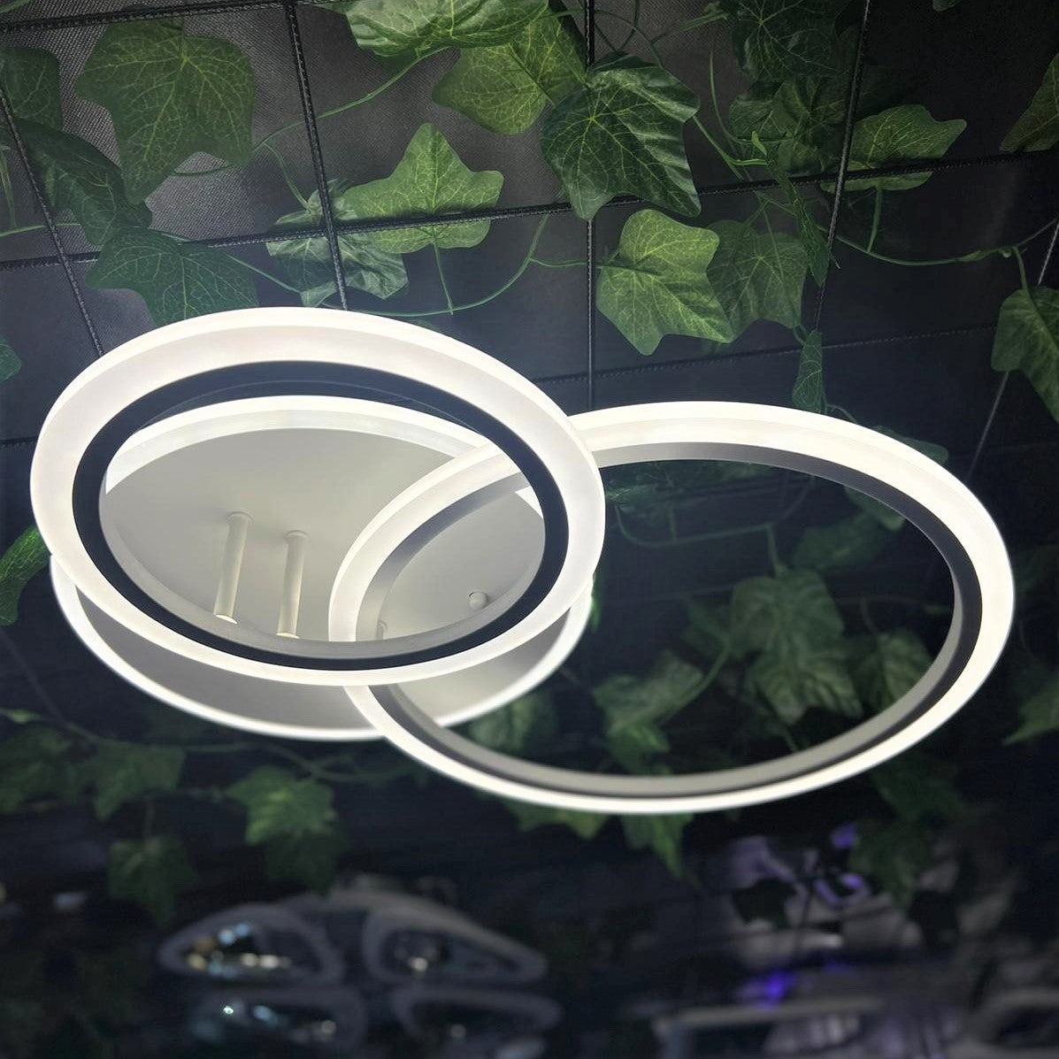 LED осветително тяло TWO CIRCLE Design Еквивалент 400W с дистанционно
