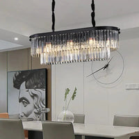 Candelabru Cristal SMOKY BLACK/GREY 800x300mm NEGRU + GRI / 80X30CM / CRISTAL Chandeliers Crystal