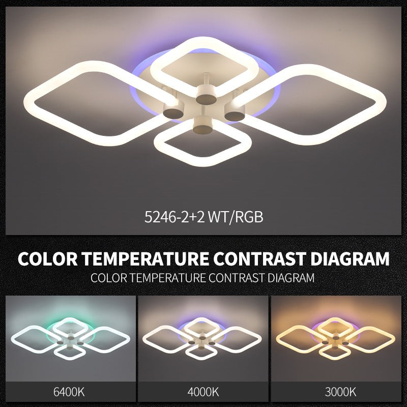 LED осветително тяло 140W DIAMOND 2+2 RGB SMART с дистанционно