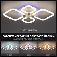 LED осветително тяло 140W DIAMOND 2+2 RGB SMART с дистанционно
