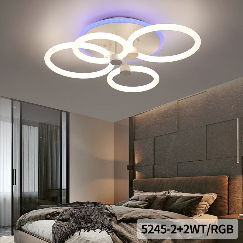 LED осветително тяло 140W CIRCLE 2+2 RGB SMART с дистанционно