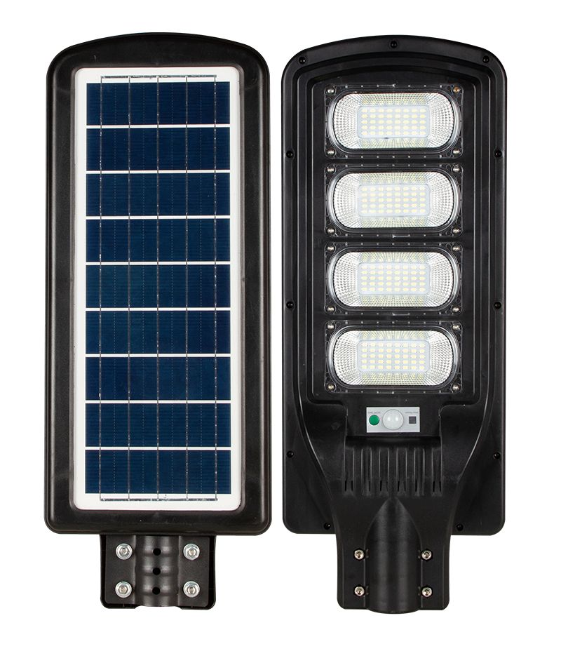 LED лампа 200W соларна SLIM сензор за движение + дистанционно