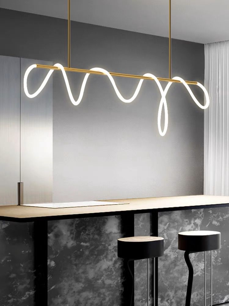 LED осветително тяло Nordic Golden Tube Линеен Еквивалент 350W с дистанционно