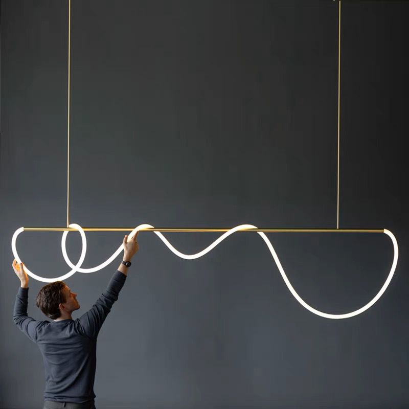 Lustra Led 120W Stil Nordic Light Tube 1300Mm Lighting Fixtures