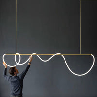 Lustra Led 120W Stil Nordic Light Tube 1300Mm Lighting Fixtures